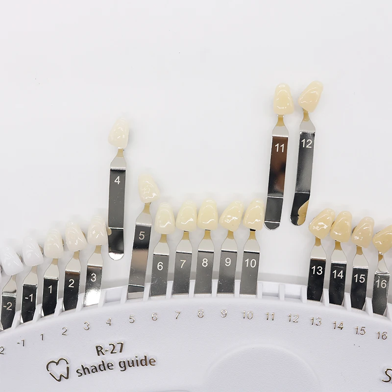 Dental teeth cold light whitening color chart color card 27-color oral and dental color chart beauty teeth comparison
Dental teeth cold light whitening color chart color card 27-color oral and dental color chart beauty teeth comparison