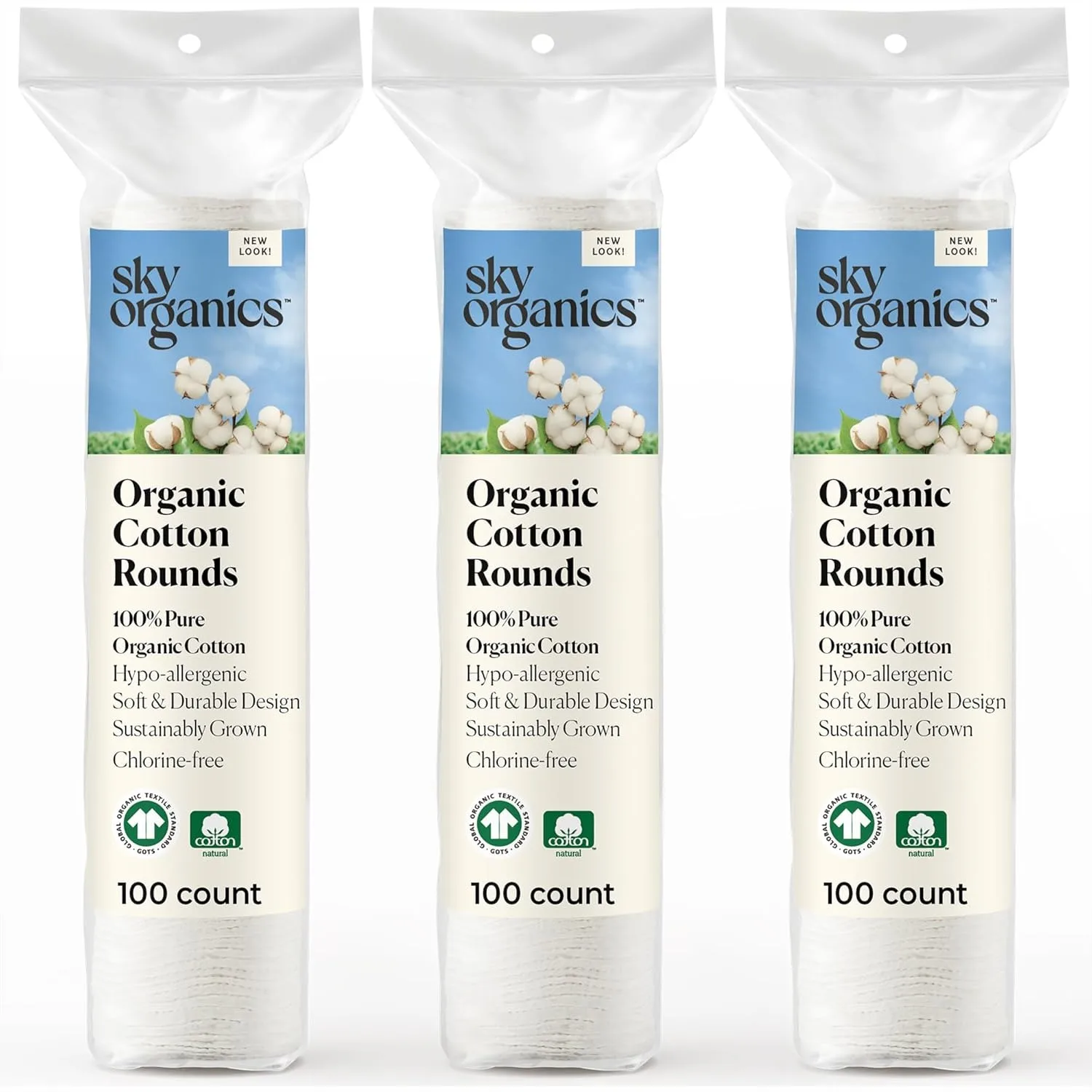 Organic Cotton Rounds for Sensitive Skin, 300 ct, Ultra-Soft for Makeup Removal and Skincare
Organic Cotton Rounds for Sensitive Skin, 300 ct, Ultra-Soft for Makeup Removal and Skincare