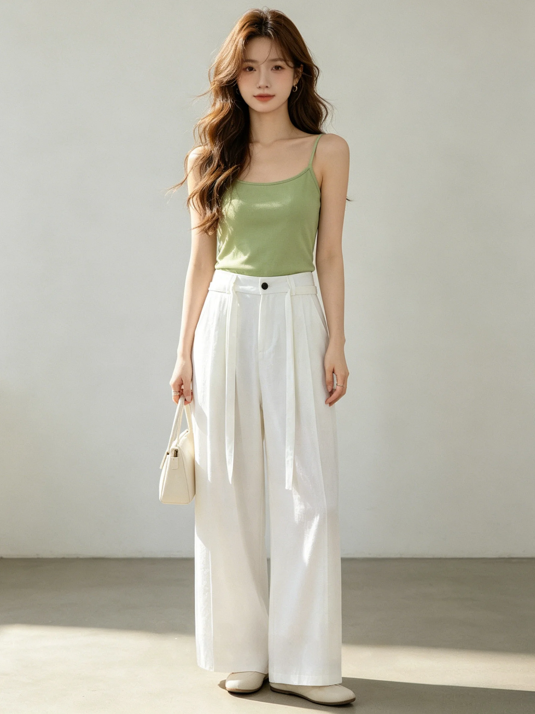 Low-Waist Wide-Leg Pants Korean Minimalist Style Skin-Friendly Loose White Casual Pants Draping Lazy Fashion Ladies' Jeans
Low-Waist Wide-Leg Pants Korean Minimalist Style Skin-Friendly Loose White Casual Pants Draping Lazy Fashion Ladies' Jeans