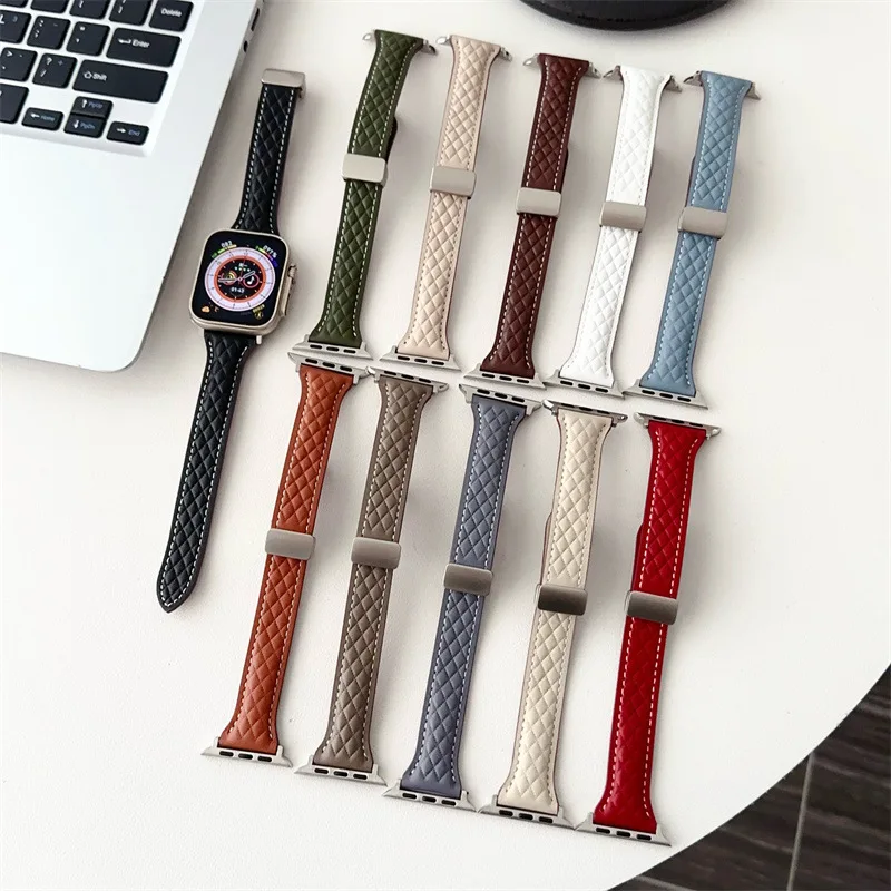 Magnetic Watch Wrist Bands for Apple iWatch, Replacement Strap, Small Waist, Rhombus, 9, 8, 7, 6, 5, 4, 3, SE
Magnetic Watch Wrist Bands for Apple iWatch, Replacement Strap, Small Waist, Rhombus, 9, 8, 7, 6, 5, 4, 3, SE