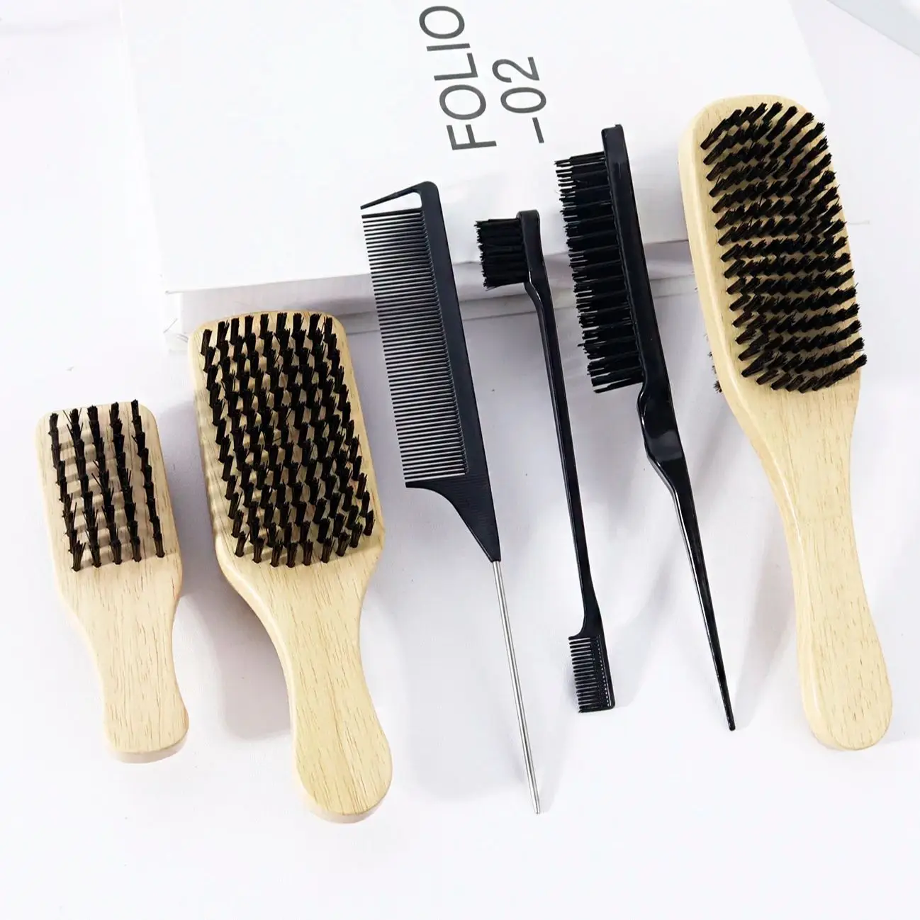 4pcs comb combination, Rat-Tail Comb, double ended eyebrow brush, wooden double-sided brush,Special for real hair wigs
4pcs comb combination, Rat-Tail Comb, double ended eyebrow brush, wooden double-sided brush,Special for real hair wigs