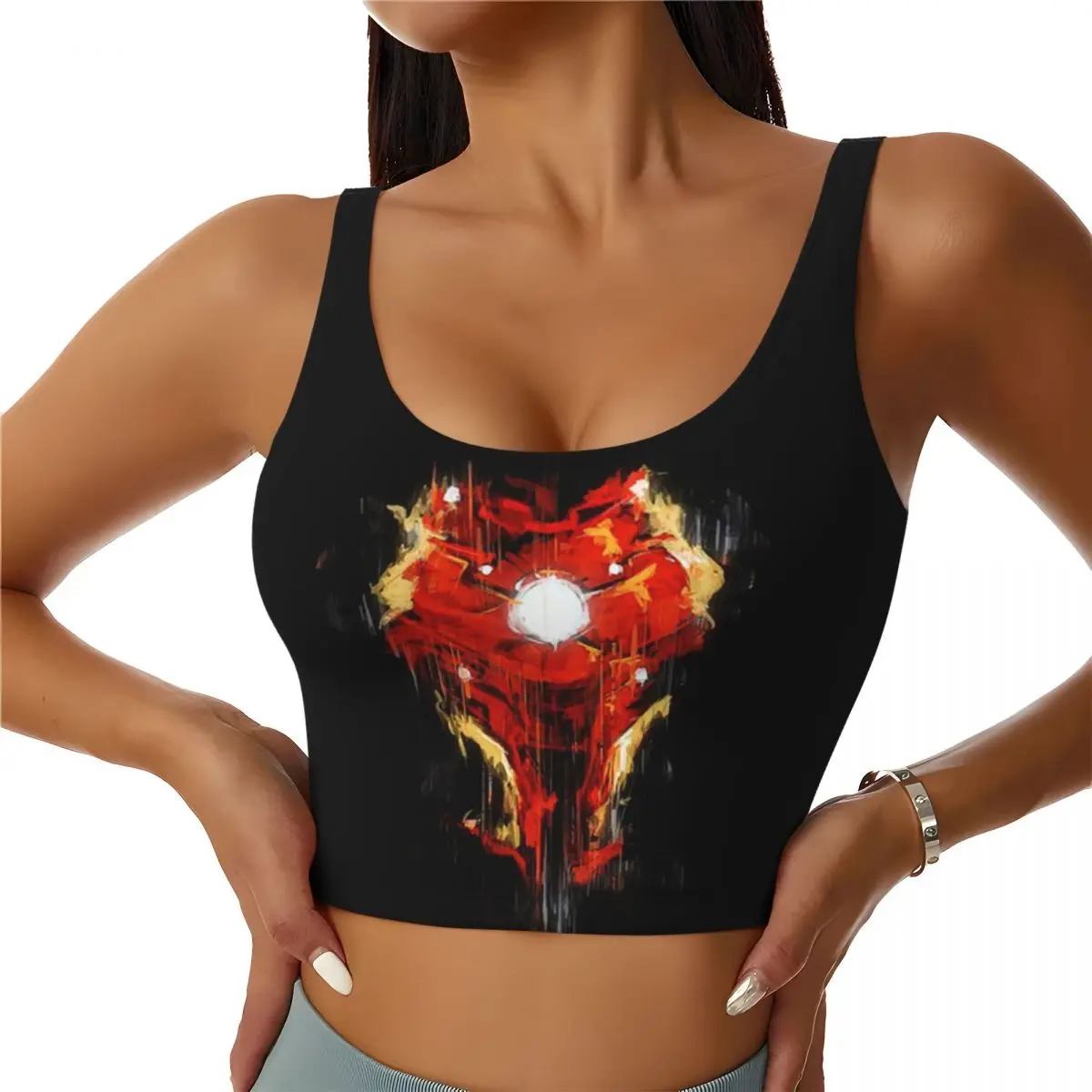 Custom Women Iron Man THE HERO BURNS INSIDE YOU Sports Bras High Impact Gym Workout Yoga Crop Tank Tops
Custom Women Iron Man THE HERO BURNS INSIDE YOU Sports Bras High Impact Gym Workout Yoga Crop Tank Tops
