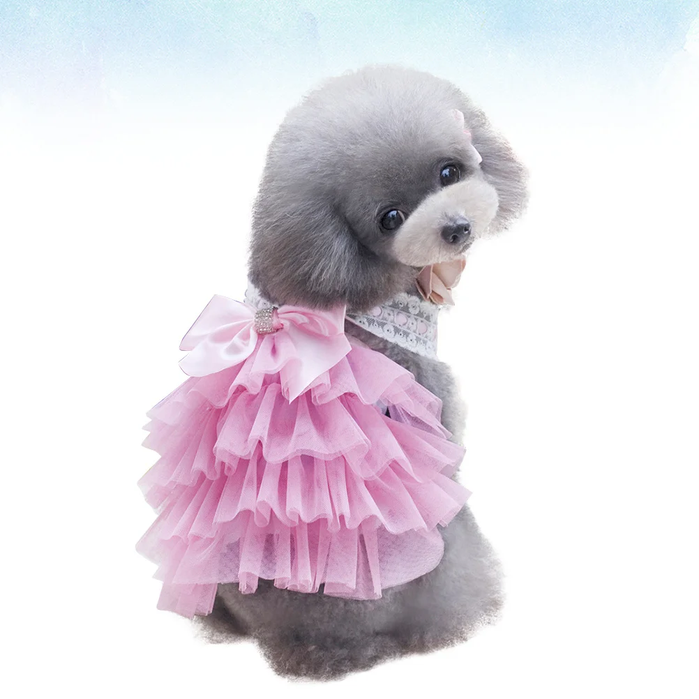 Cute Pet Dog Bowknot Dress Pink S Lace Design Charming Easy to Wear Comfortable Special Occasions Photos
Cute Pet Dog Bowknot Dress Pink S Lace Design Charming Easy to Wear Comfortable Special Occasions Photos