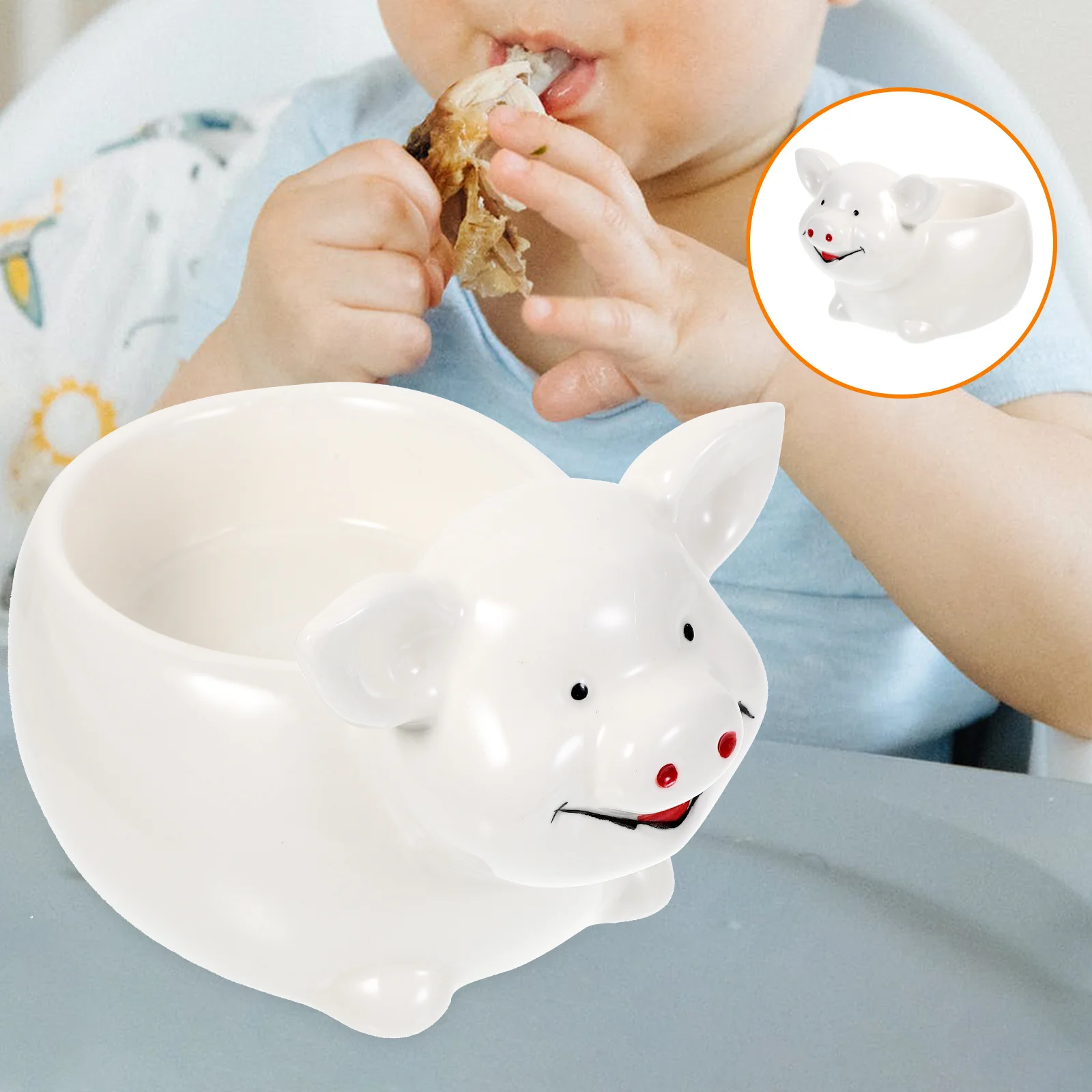 1Pcs Cute Pig Bowl for Kids Ceramic Children Cartoon Animal Soup Bowl Perfect Size for Fruits Instant Noodles Rice Dessert
1Pcs Cute Pig Bowl for Kids Ceramic Children Cartoon Animal Soup Bowl Perfect Size for Fruits Instant Noodles Rice Dessert