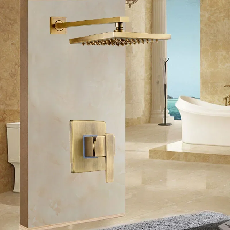 Antique Brass Shower Faucet Set Rainfall Shower Faucet Wall Mounted Mixer 8" Shower Head Hot and Cold Mixer Diverter Set
Antique Brass Shower Faucet Set Rainfall Shower Faucet Wall Mounted Mixer 8" Shower Head Hot and Cold Mixer Diverter Set