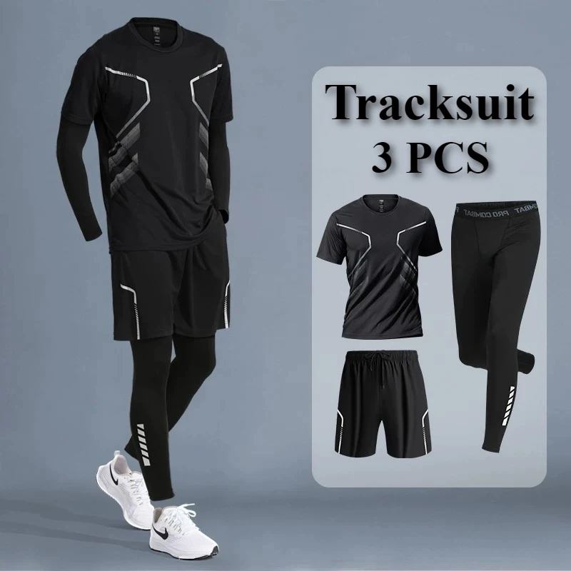 Elastic Comfort Quick Dry Running Sets for AllDay Wear Breathable Matching 3 Piece Gym Tracksuit, Summer Sportswear for Men
Elastic Comfort Quick Dry Running Sets for AllDay Wear Breathable Matching 3 Piece Gym Tracksuit, Summer Sportswear for Men