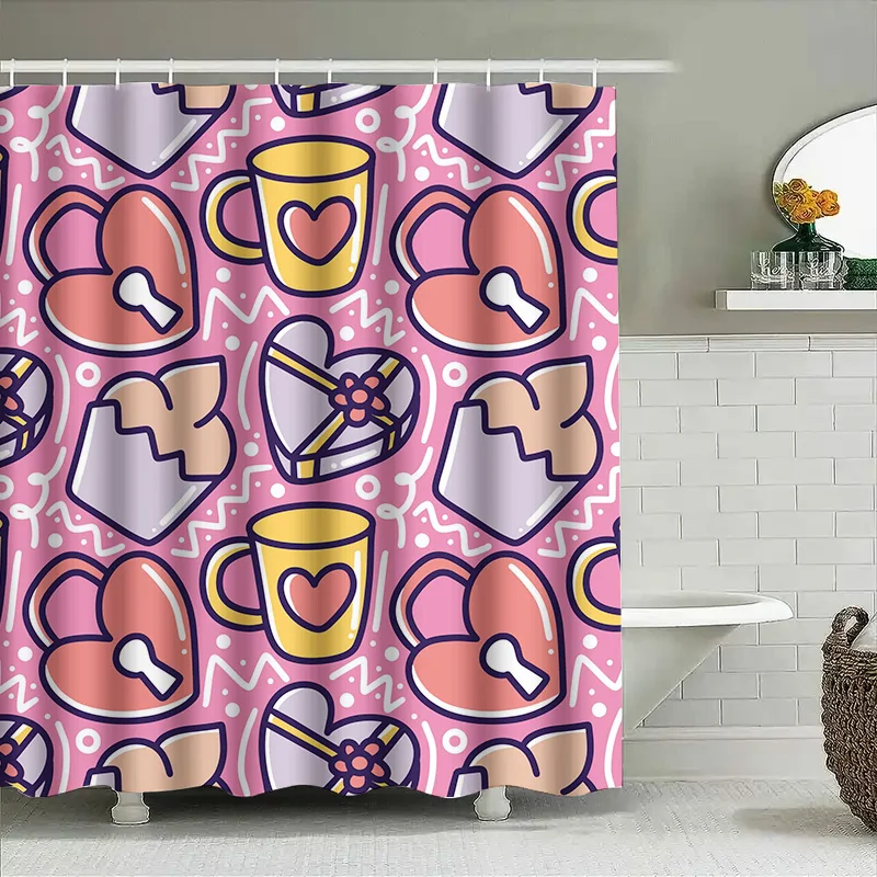 Tuniu милый розовый замок в форме сердца головоломка подарочная коробка мультяшная занавеска для душа для ванной комнаты дети подростки девочки декор комнаты 
Tuniu милый розовый замок в форме сердца головоломка подарочная коробка мультяшная занавеска для душа для ванной комнаты дети подростки девочки декор комнаты