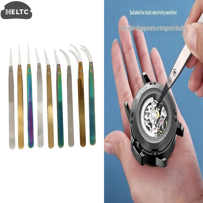 1Pcs High-precision Reverse Anti-Magnetic With Pointed & Curved Tips Non-Conductive Precision Ceramic Tweezers For Solder
1Pcs High-precision Reverse Anti-Magnetic With Pointed & Curved Tips Non-Conductive Precision Ceramic Tweezers For Solder