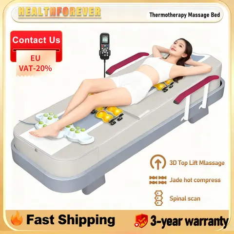 3-Year Warranty Massage Bed Electric Full Body Moving and Rolling Heat Jade Stone Massage Bed Electric Jade Roller Massage Table