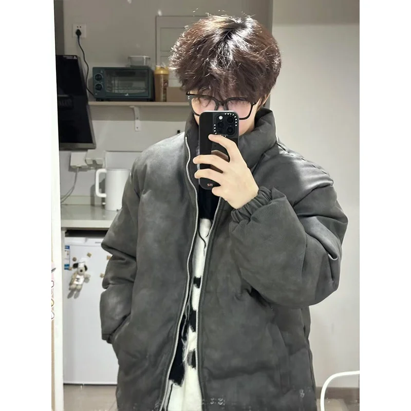 Мужская зимняя куртка Deep ey из замши с пуховым наполнителем, утепленная, с воротником-стойкой, молодежная, модная, белая, с наполнителем из утиного пуха, верхняя одежда
Мужская зимняя куртка Deep ey из замши с пуховым наполнителем, утепленная, с воротником-стойкой, молодежная, модная, белая, с наполнителем из утиного пуха, верхняя одежда