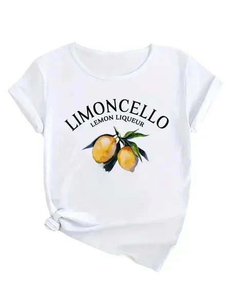 Lemon Print Women's Summer Fashion Social Club Printed O-Neck Basic Printed Cute Clothing Top Women Clothing
Lemon Print Women's Summer Fashion Social Club Printed O-Neck Basic Printed Cute Clothing Top Women Clothing