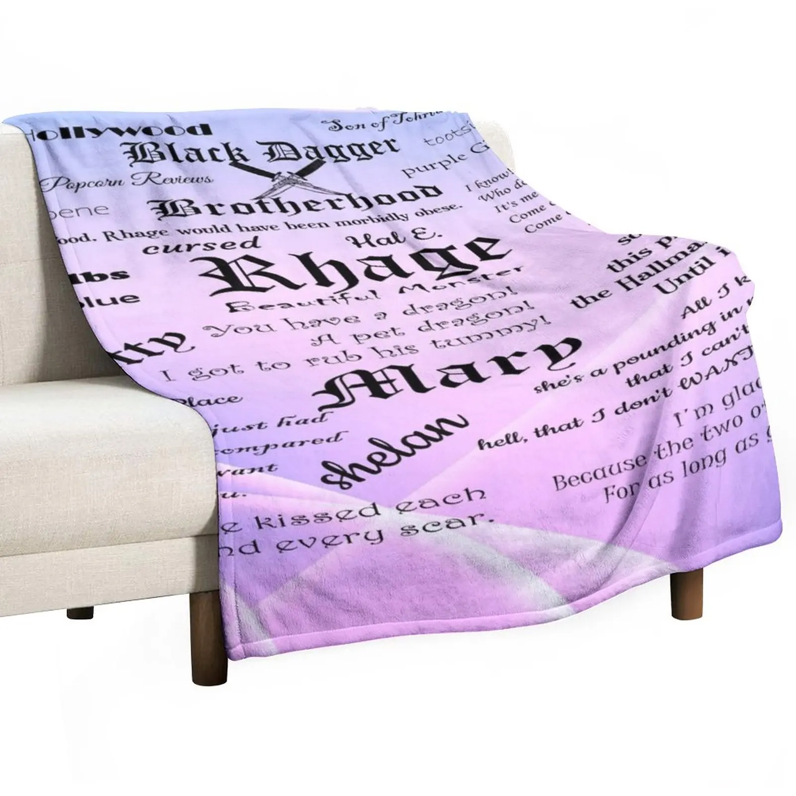 Rhage Black Dagger Brotherhood - I do not own the rights to this character all credit to the author J.R Ward Throw Blanket
Rhage Black Dagger Brotherhood - I do not own the rights to this character all credit to the author J.R Ward Throw Blanket