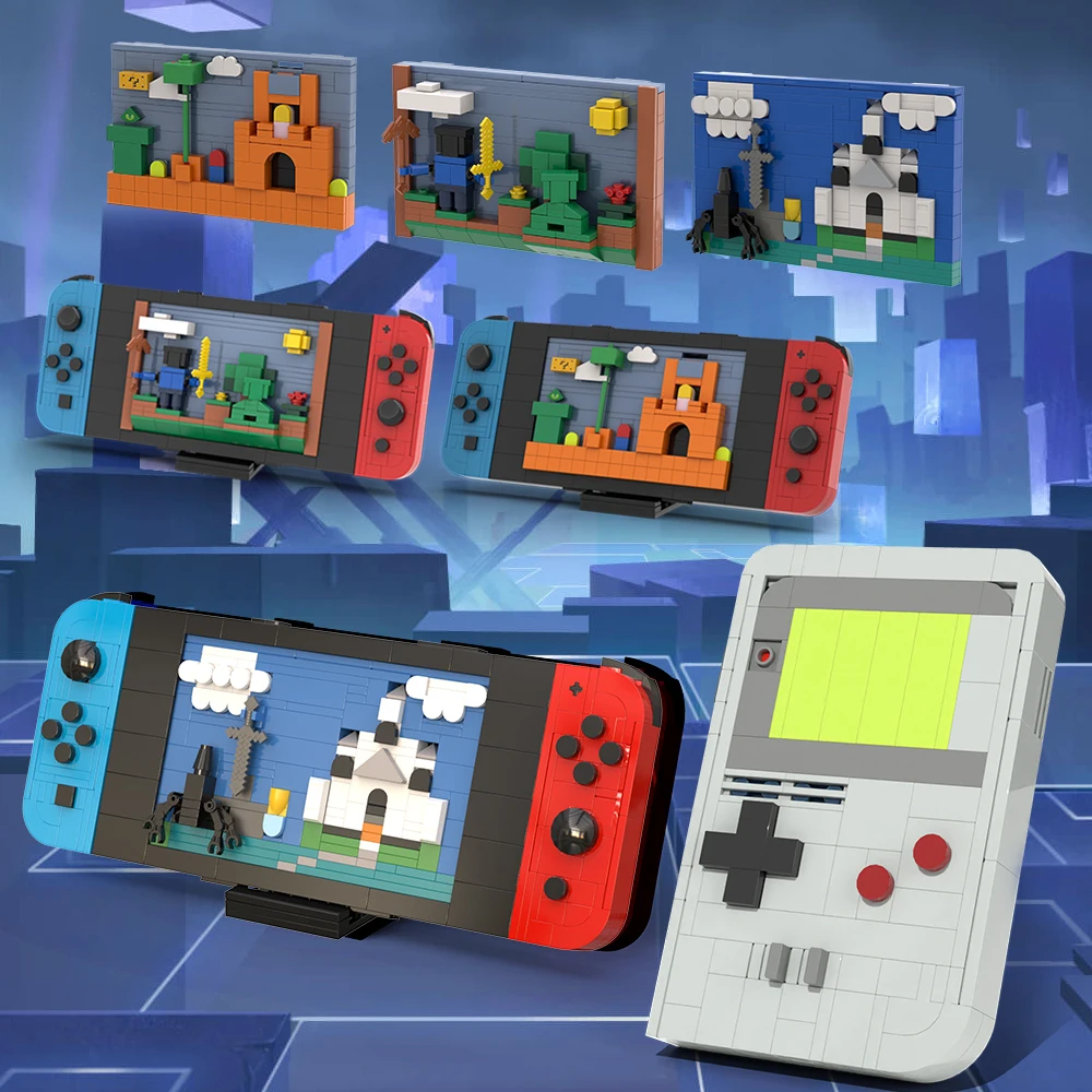 New Funny Handheld Game Console Building Blocks Set Mini Retro Game Controller Machine Idea DIY Brick Model Toys for Adult Gift
New Funny Handheld Game Console Building Blocks Set Mini Retro Game Controller Machine Idea DIY Brick Model Toys for Adult Gift