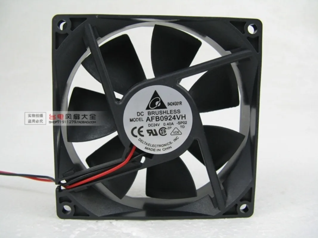 for Delta AFB0924VH Cooling Fan DC 24V 0.4A 92x92x25mm 2-Pin
for Delta AFB0924VH Cooling Fan DC 24V 0.4A 92x92x25mm 2-Pin
