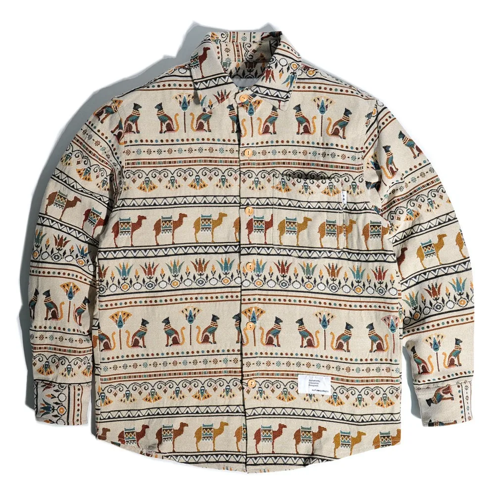 Baroque Ethnic Style Jacquard Long Sleeved Thicken Shirt CityBoy Loose American Casual Men Jacket
Baroque Ethnic Style Jacquard Long Sleeved Thicken Shirt CityBoy Loose American Casual Men Jacket