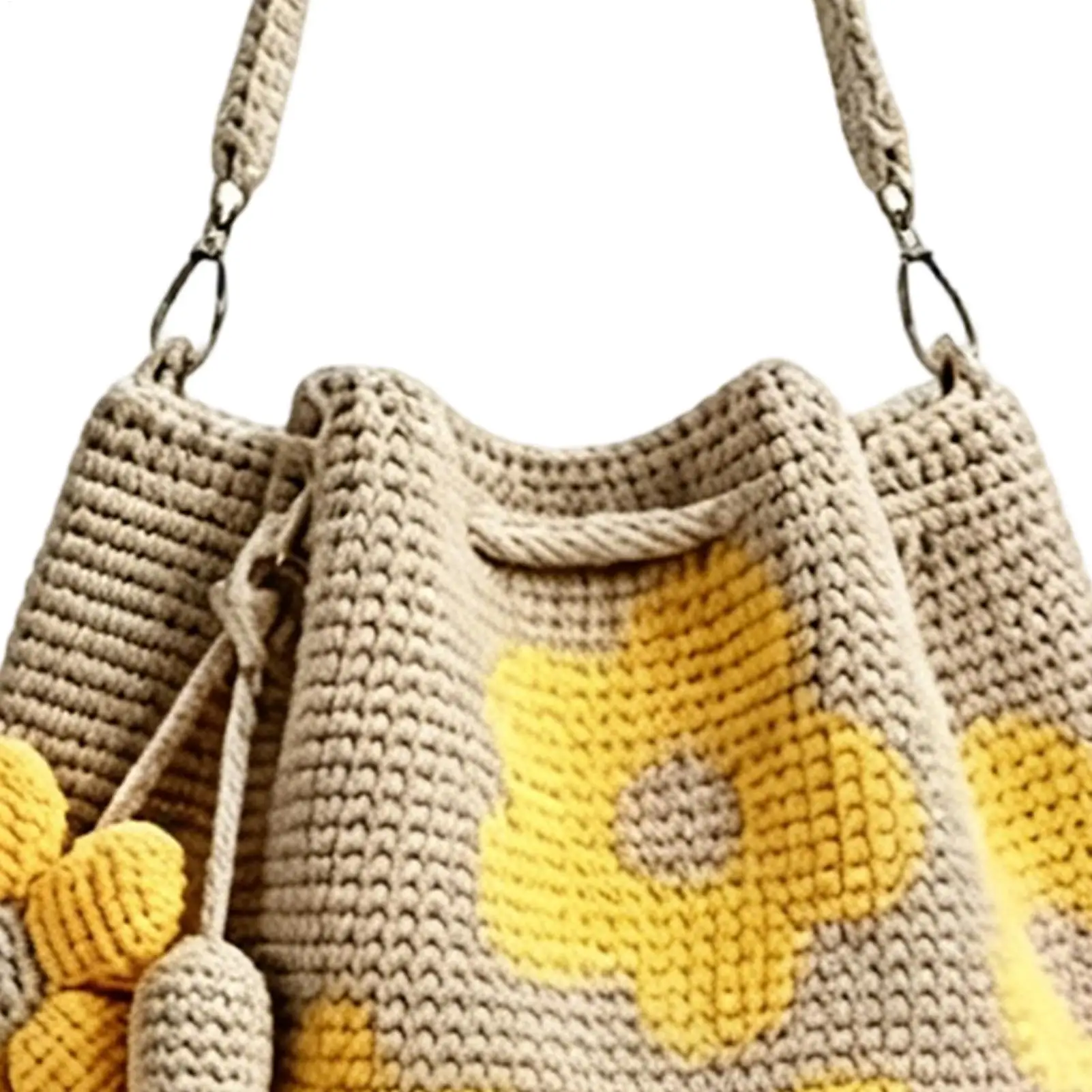 Crochet Tote Fashion Handmade Lightweight Floral Handbag Crochet Flower Tote Bag For Women Female Beach Sea Summer Vacation
Crochet Tote Fashion Handmade Lightweight Floral Handbag Crochet Flower Tote Bag For Women Female Beach Sea Summer Vacation