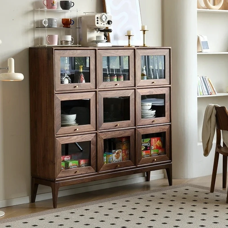 N Solid Wood Retro Living Room Glass Flip Cabinet Combination Storage North American Hand-Made Display Sideboard Cabinet
N Solid Wood Retro Living Room Glass Flip Cabinet Combination Storage North American Hand-Made Display Sideboard Cabinet