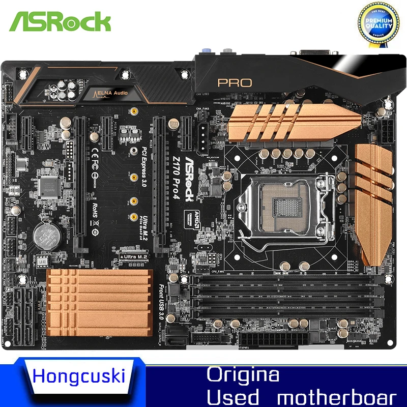 Asrock Z170 Pro4 Z170 motherboard LGA1151 ATX Used original motherboard LGA 1151 DDR4 64GB 14nm CPU Z170 Desktop motherborad
Asrock Z170 Pro4 Z170 motherboard LGA1151 ATX Used original motherboard LGA 1151 DDR4 64GB 14nm CPU Z170 Desktop motherborad