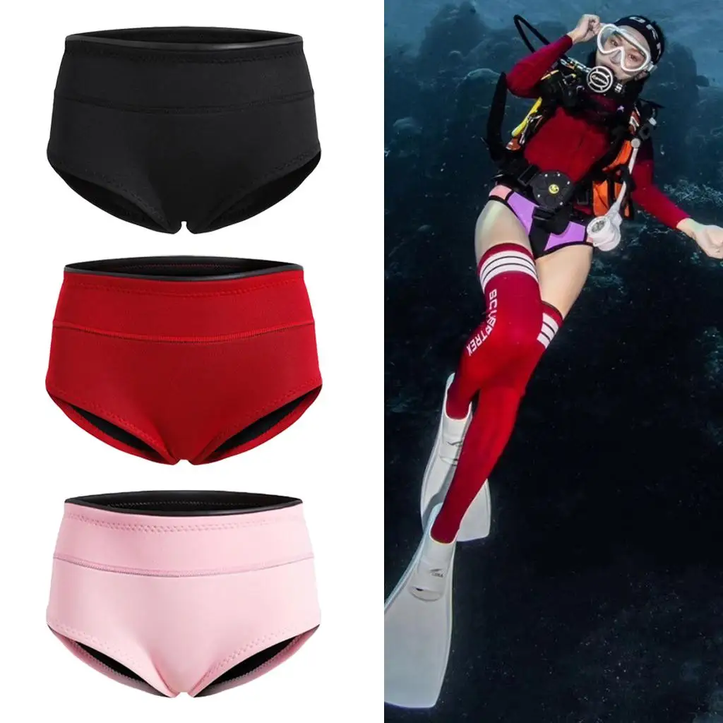 Women Wetsuit Briefs 1.5mm Neoprene Quick Dry Swim Shorts Bikini Bottom for Diving Surfing Sun Protection
Women Wetsuit Briefs 1.5mm Neoprene Quick Dry Swim Shorts Bikini Bottom for Diving Surfing Sun Protection