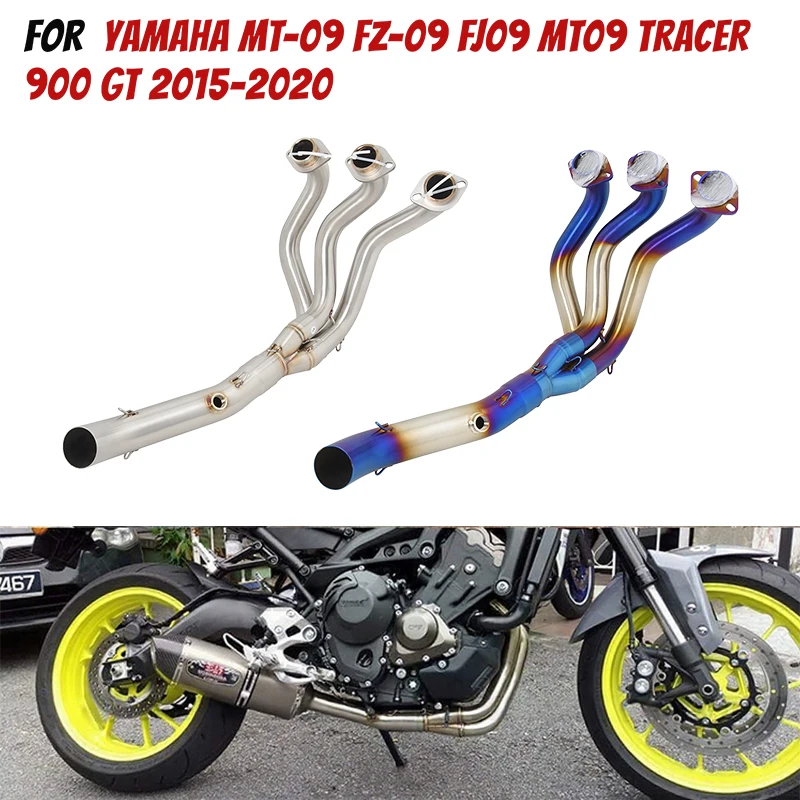 Motorcycle Exhaust Escape Front Link Pipe 51mm Muffler For Yamaha MT-09 FZ-09 FJ09 MT09 TRACER 900 GT 2015-2020 Front Link Pipe
Motorcycle Exhaust Escape Front Link Pipe 51mm Muffler For Yamaha MT-09 FZ-09 FJ09 MT09 TRACER 900 GT 2015-2020 Front Link Pipe