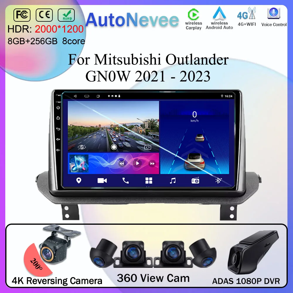 Android 13 для Mitsubishi Outlander GN0W 2021-2023 5G WIFI Мультимедийный плеер GPS-навигация без 2Din Авто Радио Стерео Carplay
Android 13 для Mitsubishi Outlander GN0W 2021-2023 5G WIFI Мультимедийный плеер GPS-навигация без 2Din Авто Радио Стерео Carplay