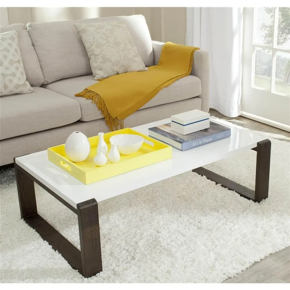 Home Collection Bartholomew Mid-Century Modern White and Dark Brown Coffee Table
Home Collection Bartholomew Mid-Century Modern White and Dark Brown Coffee Table