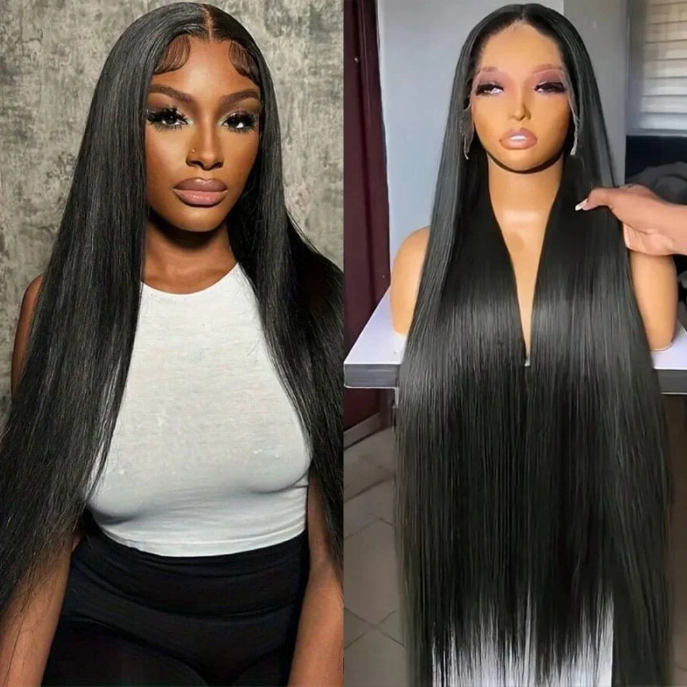 Straight Lace Front Wigs Human Hair 200% Density Pre-Plucked Natural Black For Women Transparent Lace Natural Hairling Frontal
Straight Lace Front Wigs Human Hair 200% Density Pre-Plucked Natural Black For Women Transparent Lace Natural Hairling Frontal