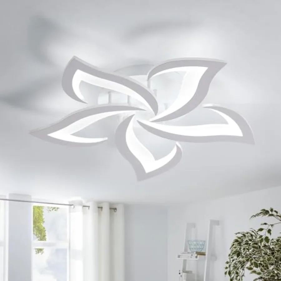 Flower Ceiling Light Modern LED Ceiling Light Fixture 6000K Cool Light Acrylic Flush Mount Ceiling Light for Bedroom Living Roo
Flower Ceiling Light Modern LED Ceiling Light Fixture 6000K Cool Light Acrylic Flush Mount Ceiling Light for Bedroom Living Roo