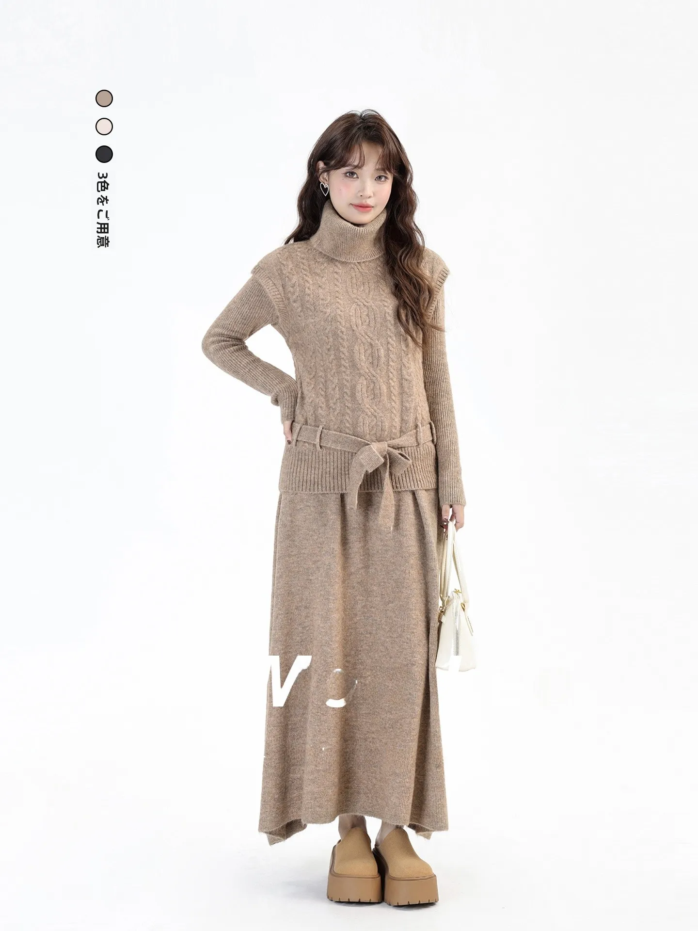 Вязаный свитер-жилет омбре для похудения, с высоким воротником, длинный рукав, зимний повседневный комплект, удобный, теплый, универсальный наряд
Вязаный свитер-жилет омбре для похудения, с высоким воротником, длинный рукав, зимний повседневный комплект, удобный, теплый, универсальный наряд