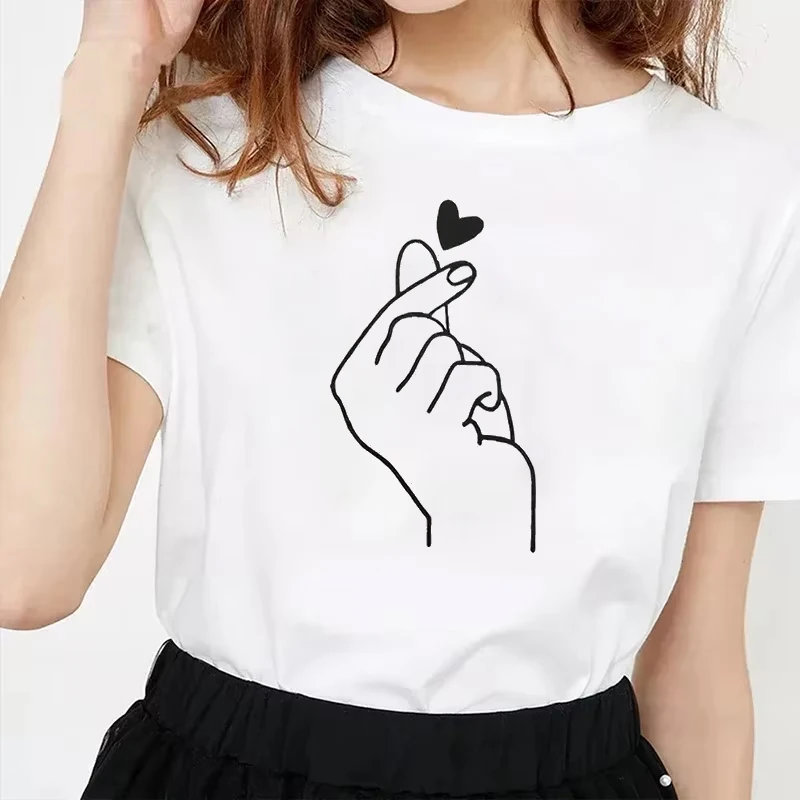Cute Print Solid T-shirt Casual Crew Neck Clothes Every Day Top for All Season Short Sleeve T Shirt Funny Women's Clothing y2k
Cute Print Solid T-shirt Casual Crew Neck Clothes Every Day Top for All Season Short Sleeve T Shirt Funny Women's Clothing y2k