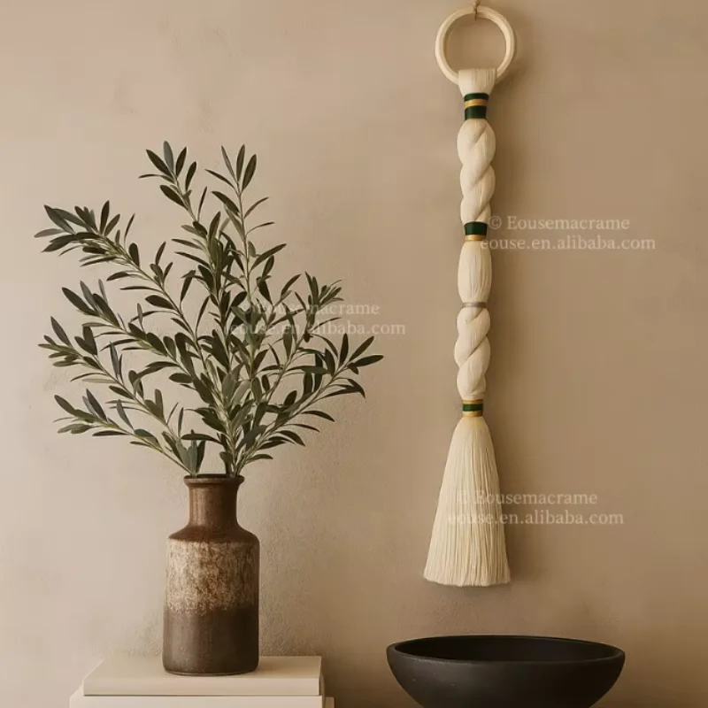 Boho Chic Woven Wall Hanging, Customizable Cotton Rope Tapestry, Natural Fiber Bohemian Style Wall Decor
Boho Chic Woven Wall Hanging, Customizable Cotton Rope Tapestry, Natural Fiber Bohemian Style Wall Decor