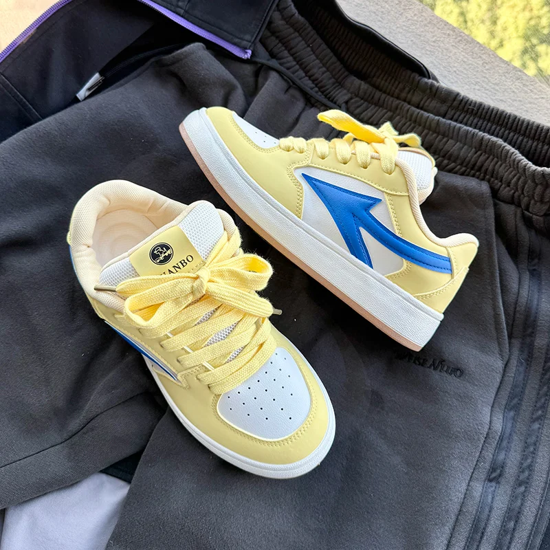 Harajuku Yellow Original Men's Sneakers Trend Street Vulcanize Shoes Man Low Cut Platform Skate Shoes for Men chaussure hommes
Harajuku Yellow Original Men's Sneakers Trend Street Vulcanize Shoes Man Low Cut Platform Skate Shoes for Men chaussure hommes