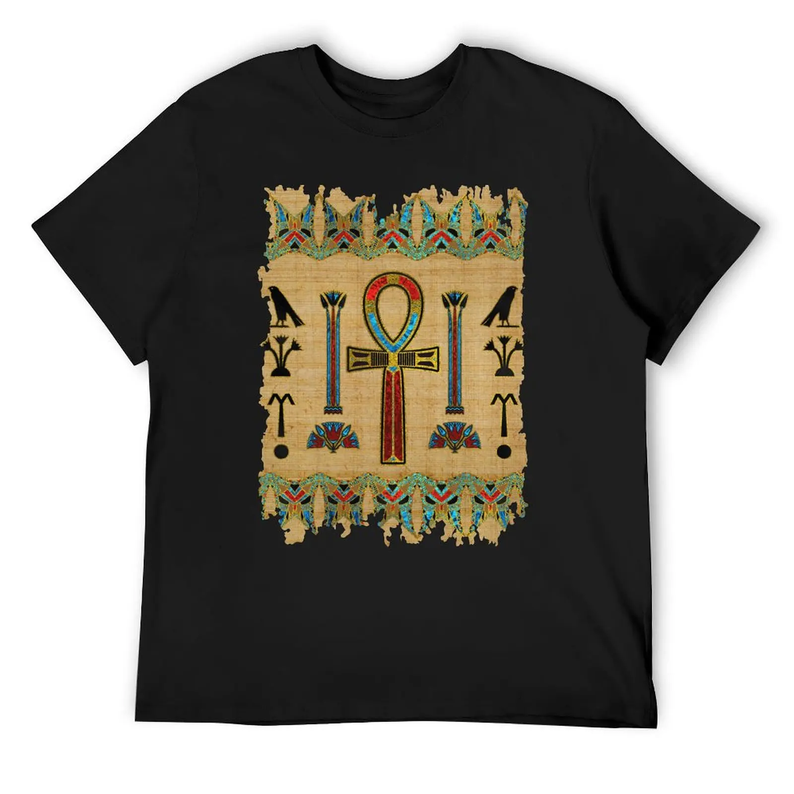 Egyptian Cross - Ankh Ornament on papyrus T-Shirt football t shirt rapper graphic tees cotton man t-shirts men clothes 
Egyptian Cross - Ankh Ornament on papyrus T-Shirt football t shirt rapper graphic tees cotton man t-shirts men clothes