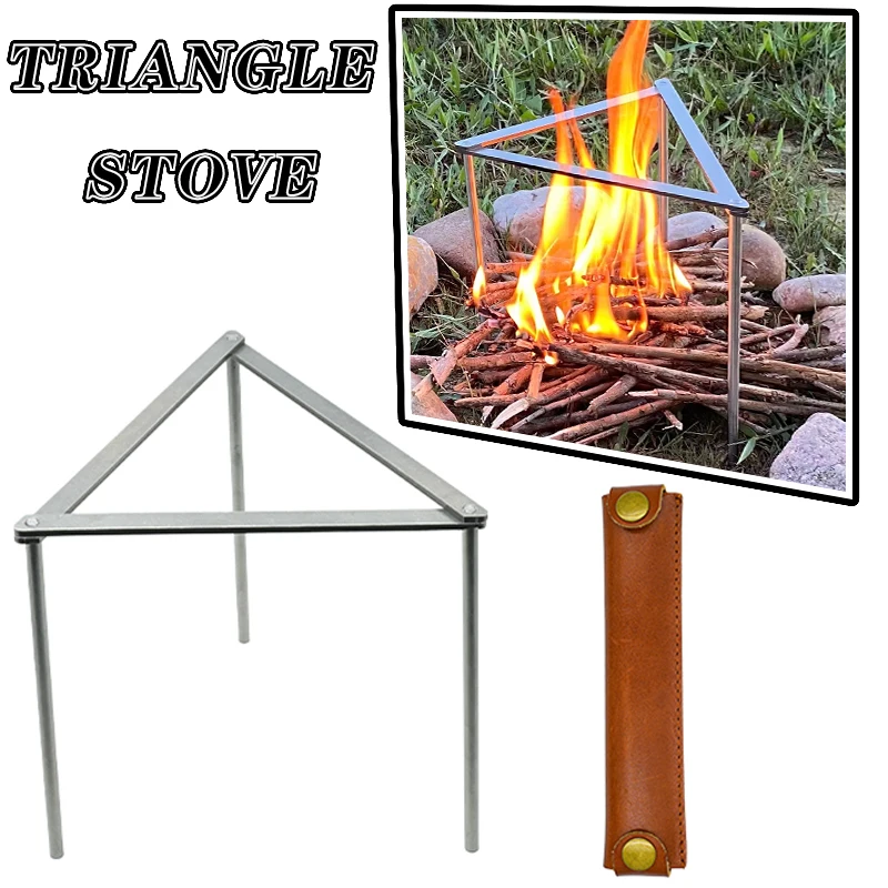 FANDAO 2025 Outdoor Camping BC Tool Bonfire Barbecue Triangle Bracket Support Cookout Pot Pan Rack Portable Wood Stove Equipment
FANDAO 2025 Outdoor Camping BC Tool Bonfire Barbecue Triangle Bracket Support Cookout Pot Pan Rack Portable Wood Stove Equipment