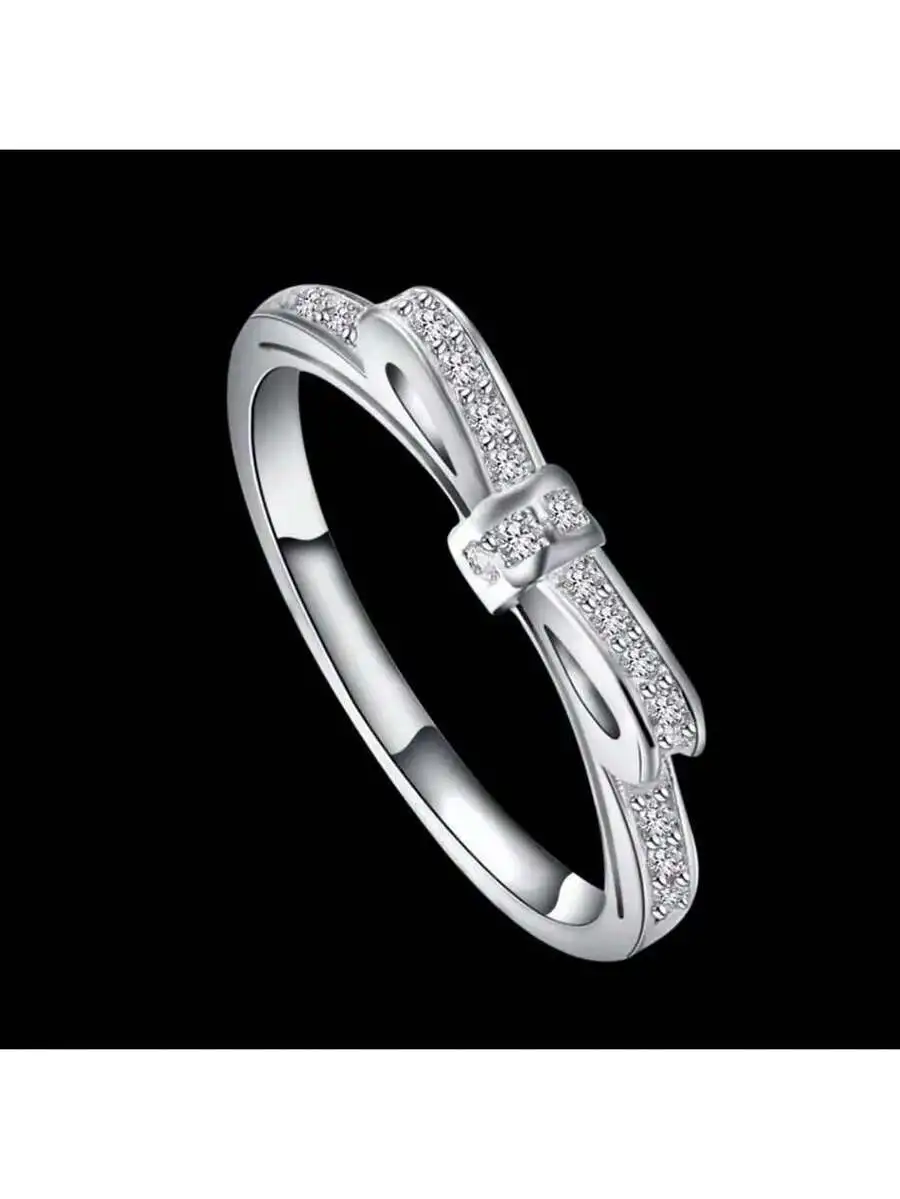 Minimalist Bow Crystal Zirconia Ring For Women Party Wedding Jewelry
Minimalist Bow Crystal Zirconia Ring For Women Party Wedding Jewelry