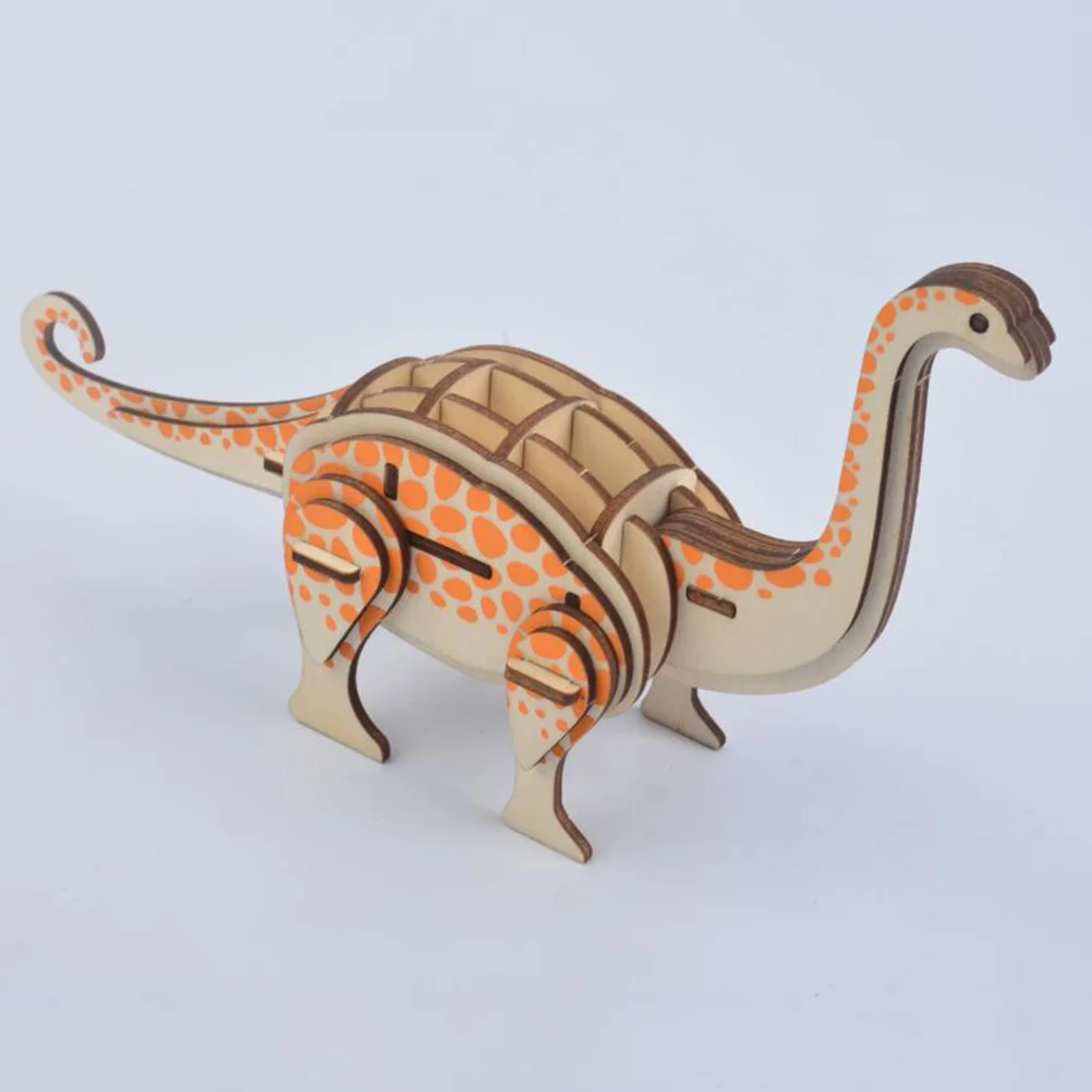 3D Wooden Dinosaur Puzzle DIY Creative Educational Kids Cognition Hand Muscle Exercise Decoration
3D Wooden Dinosaur Puzzle DIY Creative Educational Kids Cognition Hand Muscle Exercise Decoration