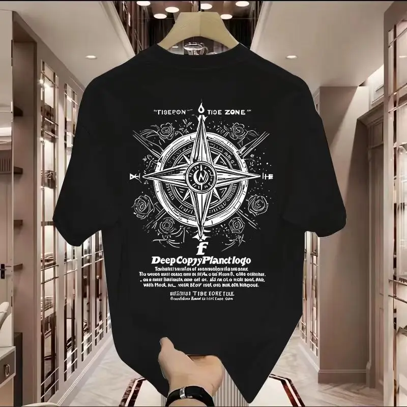 2025 British-style Men's High-end Printed Short-sleeved T-shirt, Light Luxury Short-sleeved T-shirt for Both Men and Women
2025 British-style Men's High-end Printed Short-sleeved T-shirt, Light Luxury Short-sleeved T-shirt for Both Men and Women