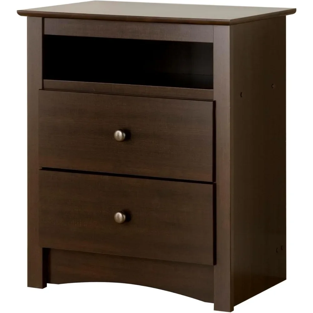 2 Drawer Nightstand: Elegant Bedroom Furniture, Bedside Table with Open Shelf, 23.25"W X 16"D X 28"H, Espresso
2 Drawer Nightstand: Elegant Bedroom Furniture, Bedside Table with Open Shelf, 23.25"W X 16"D X 28"H, Espresso