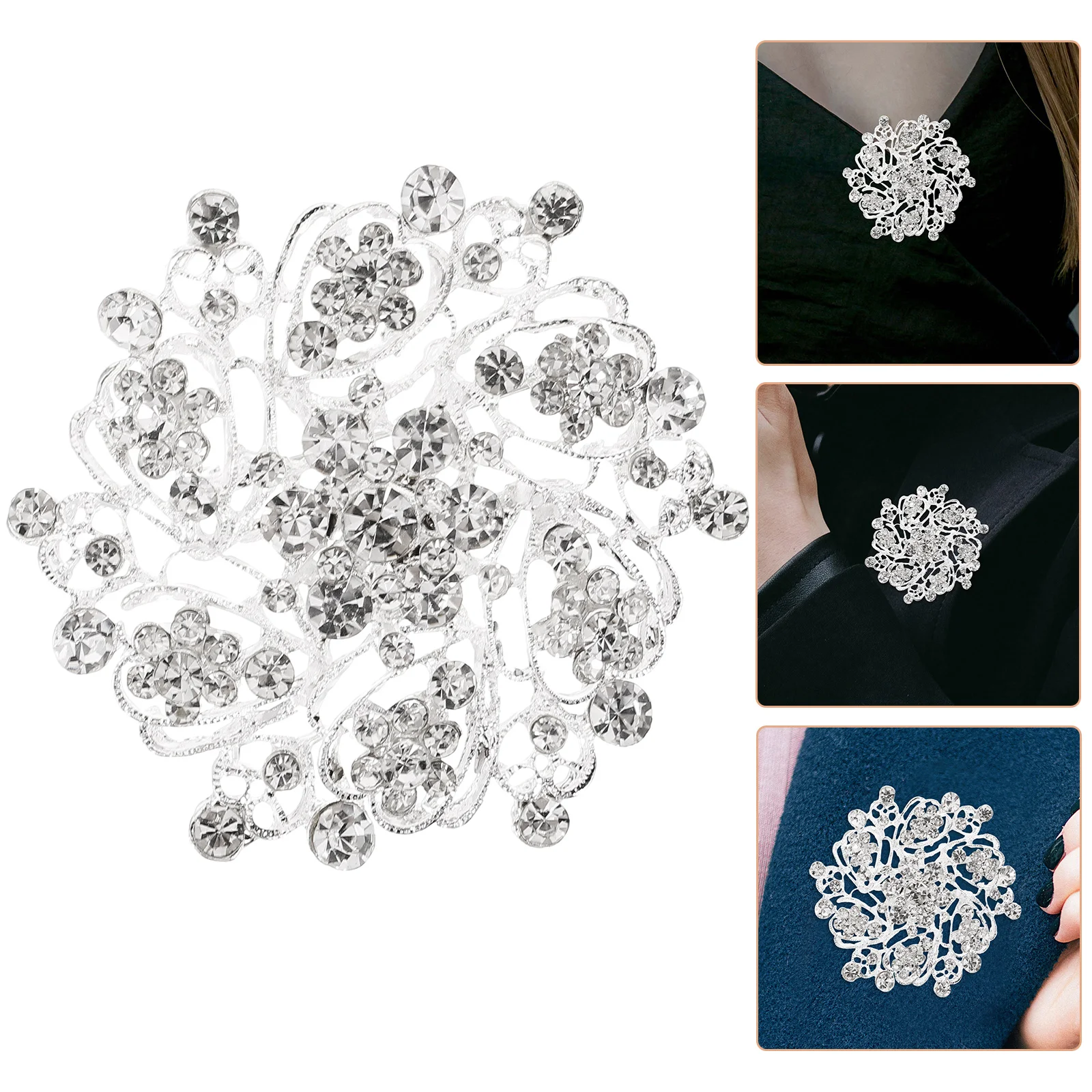 Crystal Diamond Brooch Wedding Dress Sweater Coat Lapel Pin Clothes Rhinestones for Women
Crystal Diamond Brooch Wedding Dress Sweater Coat Lapel Pin Clothes Rhinestones for Women