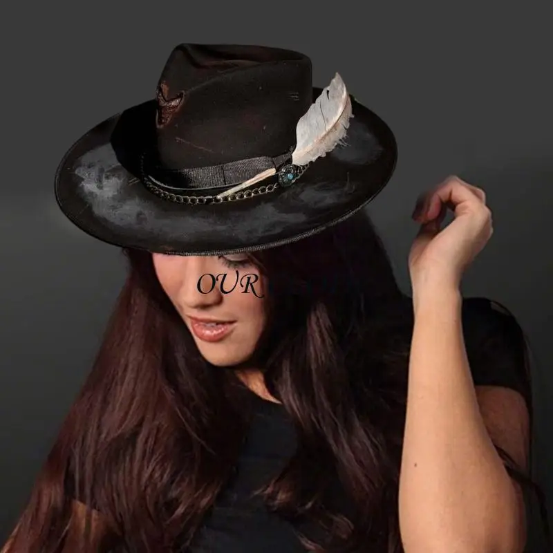 Джентльменская шляпа для взрослых, минималистичная дышащая шляпа, паровая панк-шляпа, осень-зима для общественных встреч Y1AC
Джентльменская шляпа для взрослых, минималистичная дышащая шляпа, паровая панк-шляпа, осень-зима для общественных встреч Y1AC