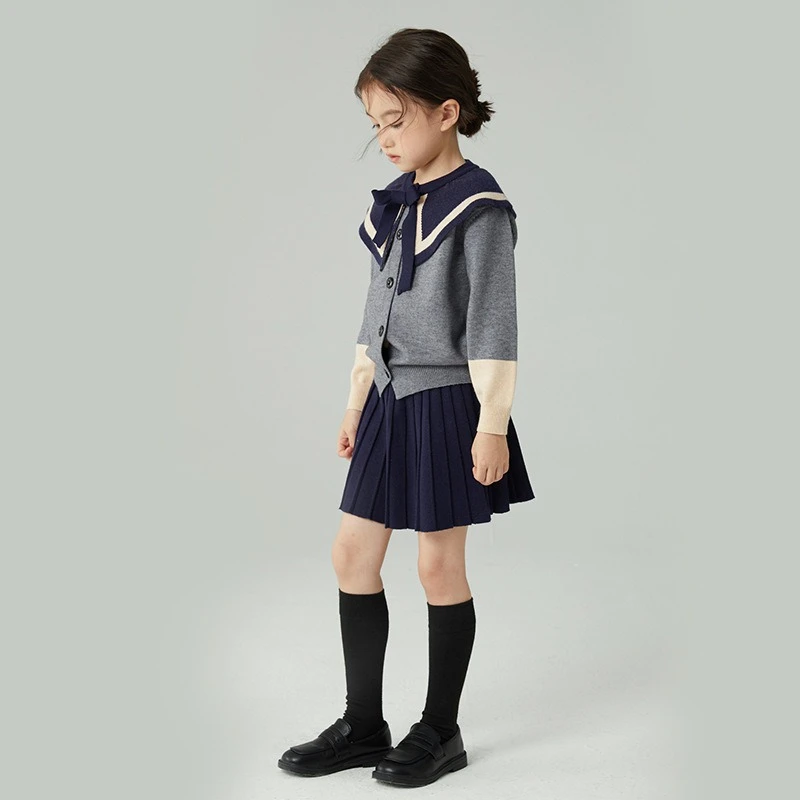2026 Girls Knit Skirt Set, Preppy Core-Spun Yarn Sweater & Mini Skirt Matching Family Outfit New Arrival
2026 Girls Knit Skirt Set, Preppy Core-Spun Yarn Sweater & Mini Skirt Matching Family Outfit New Arrival