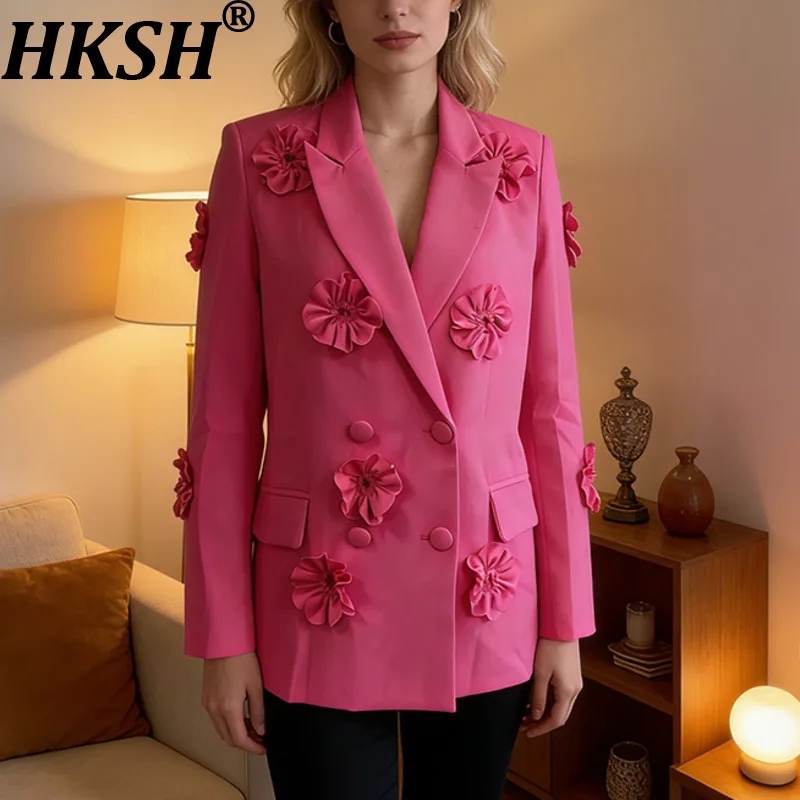 HKSH Women Luxury Blazer High-end Three-dimensional Flower Double Breasted Elegant Coat Versatile Jacket New Spring 2026 HK19539
HKSH Women Luxury Blazer High-end Three-dimensional Flower Double Breasted Elegant Coat Versatile Jacket New Spring 2026 HK19539