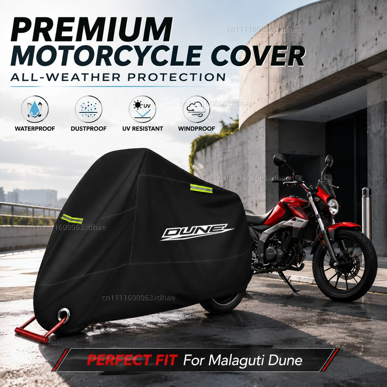 Premium Motorcycle Cover All Weather Dust Rain UV Protection 190T Oxford Cloth For For Malaguti Dune 2020-2024
Premium Motorcycle Cover All Weather Dust Rain UV Protection 190T Oxford Cloth For For Malaguti Dune 2020-2024