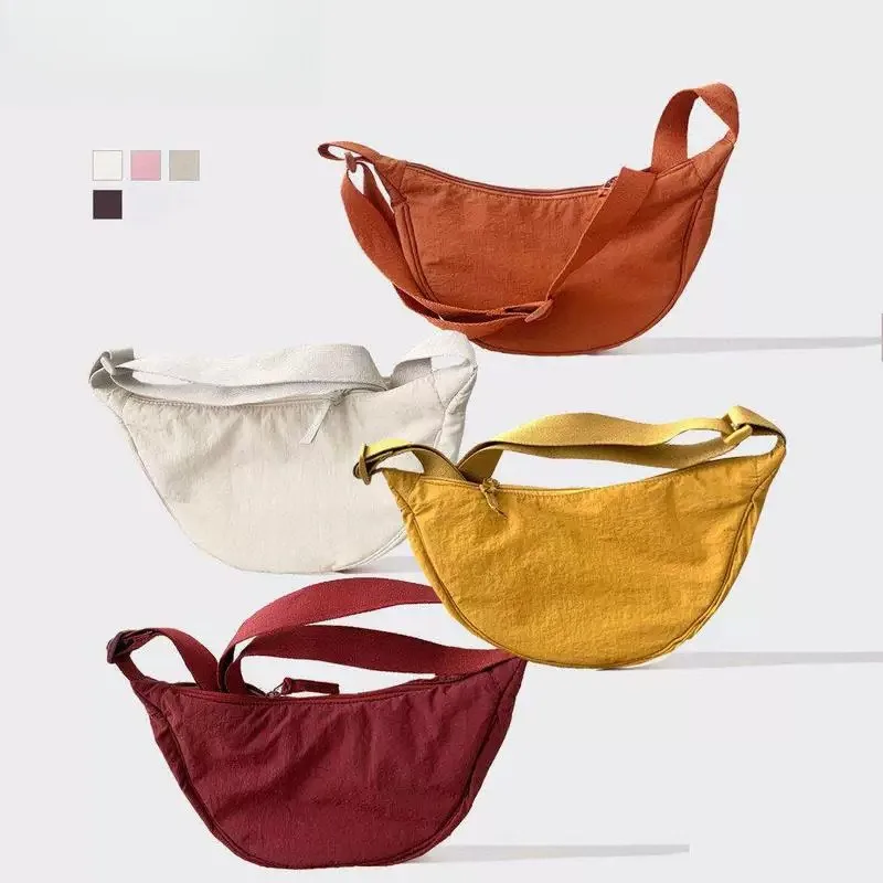 Fashionable Light Nylon Dumpling Shaped Crossbody Bag for Women New Trend Spring Summer Slant Bag Handbag Shoulder Bag
Fashionable Light Nylon Dumpling Shaped Crossbody Bag for Women New Trend Spring Summer Slant Bag Handbag Shoulder Bag