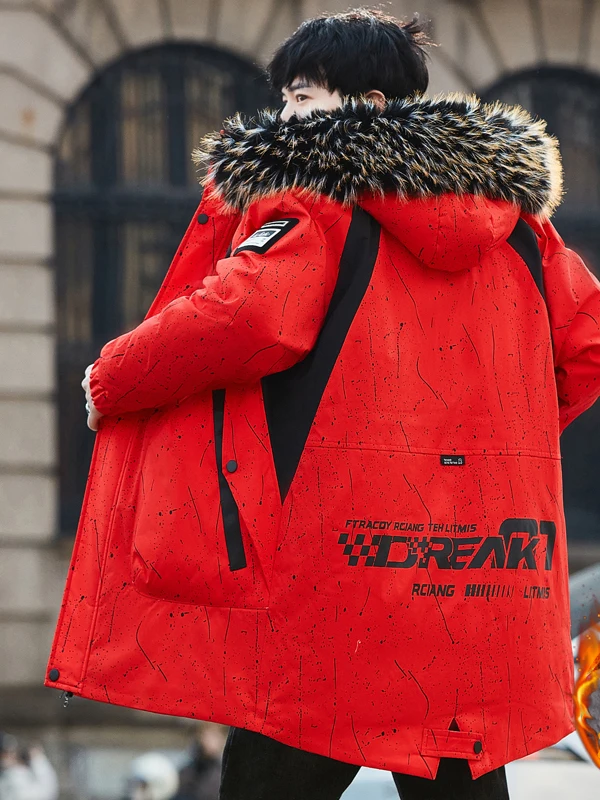 New Year Joy Red Fce Lined Thiened Hooded Cotton Jaet Warm Outerwear for Teens Long Winter Coat Polyester Fiber Zipper...
New Year Joy Red Fce Lined Thiened Hooded Cotton Jaet Warm Outerwear for Teens Long Winter Coat Polyester Fiber Zipper...