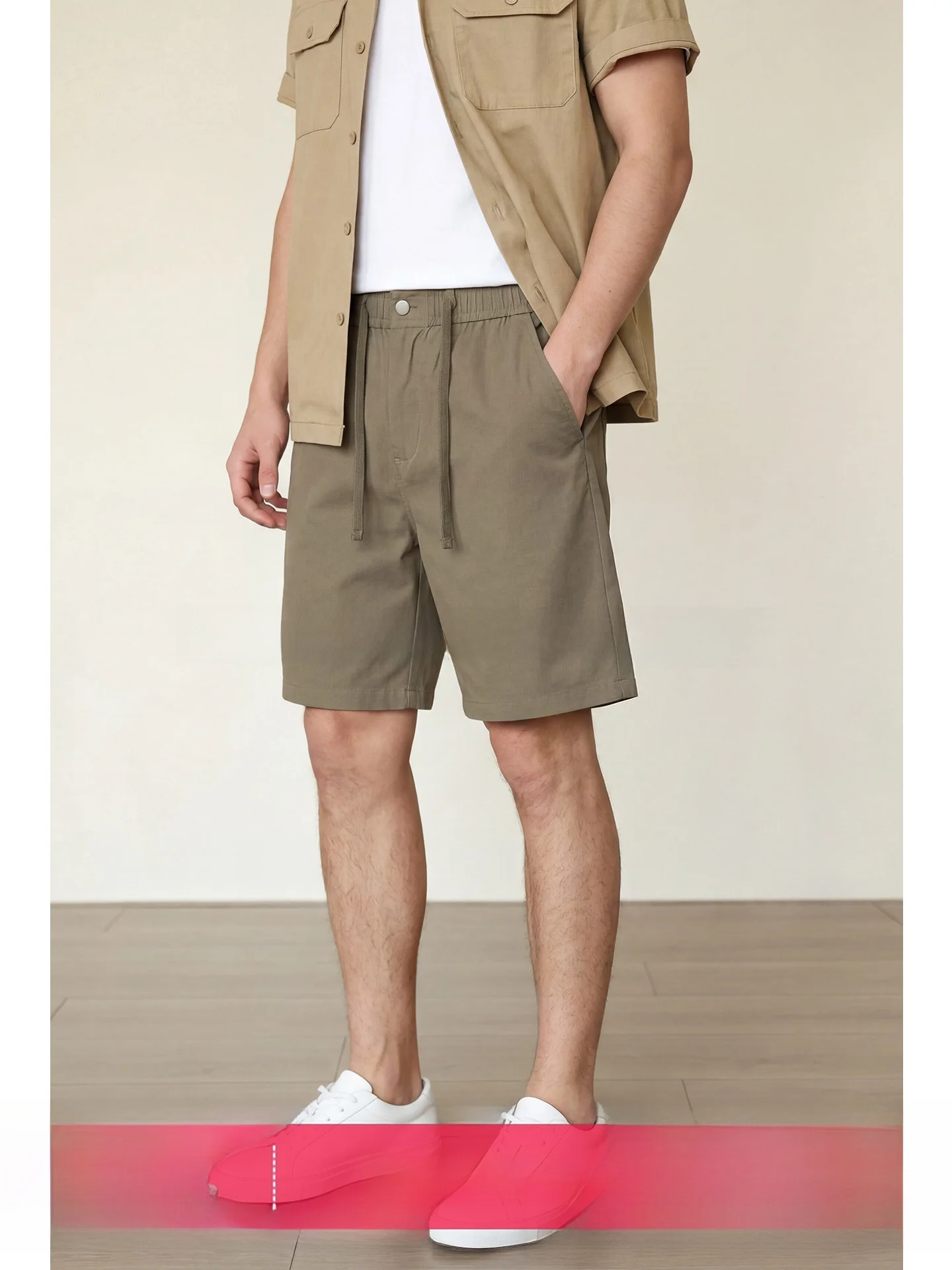 Uader Men's Lightweight Breathable Four-Way Stretch Shorts Casual Commute Summer Straight Leg Five-Quarter Length Pants
Uader Men's Lightweight Breathable Four-Way Stretch Shorts Casual Commute Summer Straight Leg Five-Quarter Length Pants