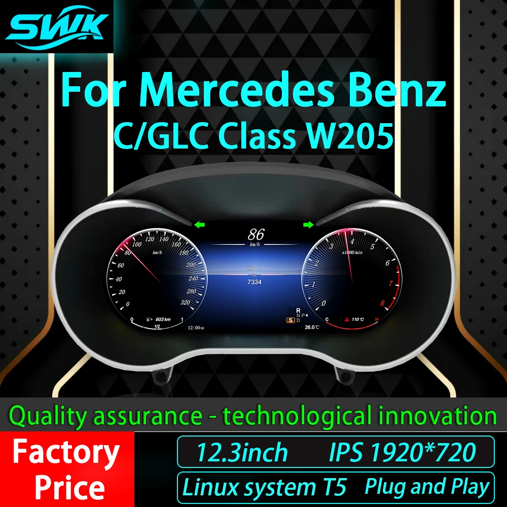 12,3-дюймовая приборная панель системы Linux, подходящая для Mercedes Benz C-Class X253 GLC W205 NTG5.0 автомобильная приборная панель ЖК-дисплея
12,3-дюймовая приборная панель системы Linux, подходящая для Mercedes Benz C-Class X253 GLC W205 NTG5.0 автомобильная приборная панель ЖК-дисплея