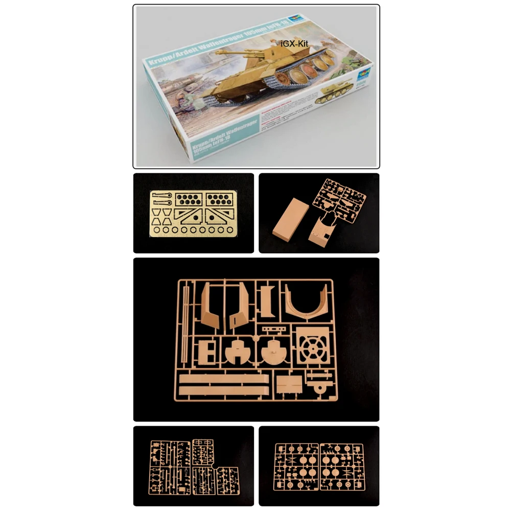 Trumpeter 01586, масштаб 1/35, немецкая пушка Krupp Ardelt 105 мм leFH18 Waffentrager, пластиковый сборный конструктор, модель для сборки, подарочный набор.
Trumpeter 01586, масштаб 1/35, немецкая пушка Krupp Ardelt 105 мм leFH18 Waffentrager, пластиковый сборный конструктор, модель для сборки, подарочный набор.