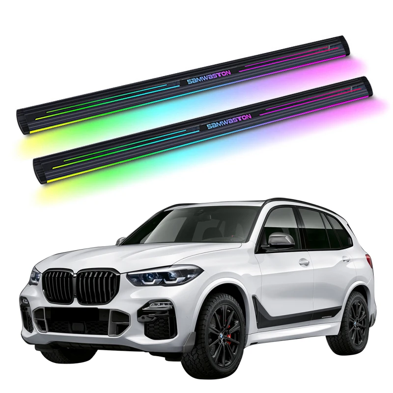 Автоматическая электрическая неоновая светодиодная подножка с боковой ступенькой для BMW X5 2019+
Автоматическая электрическая неоновая светодиодная подножка с боковой ступенькой для BMW X5 2019+