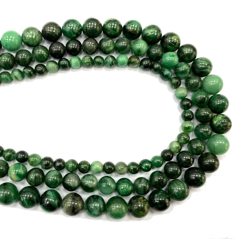 Wholesale Green Kmaite Round Natural Gem Stone Beads For Jewelry Making DIY Women's Bracelet Necklace Charms 6/8/10/12MM
Wholesale Green Kmaite Round Natural Gem Stone Beads For Jewelry Making DIY Women's Bracelet Necklace Charms 6/8/10/12MM